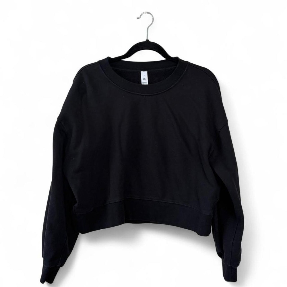 Lululemon Perfectly Oversized Cropped Crew French Terry Crewneck Size 8